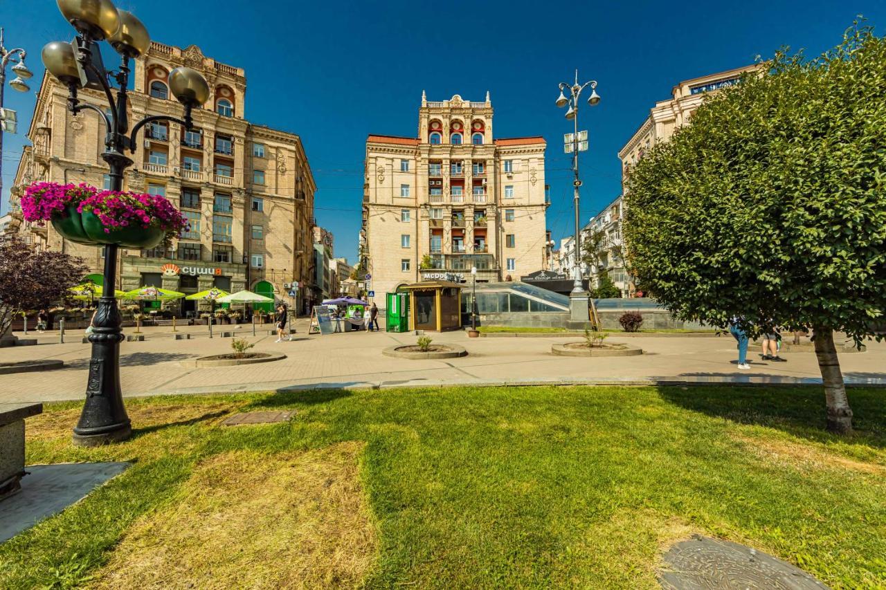 Однокімнатні Апартаменти На Майдані, Дистанційне Заселення 24Х7 Kiev Eksteriør billede